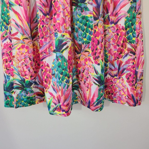 J. Crew Factory Floral Midi Skirt - Pink and Green - Picture 8 of 12